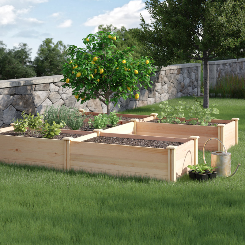 Greenes Fence Premium Cedar Ushaped Raised Garden Bed 8 Ft. X 8 Ft. X